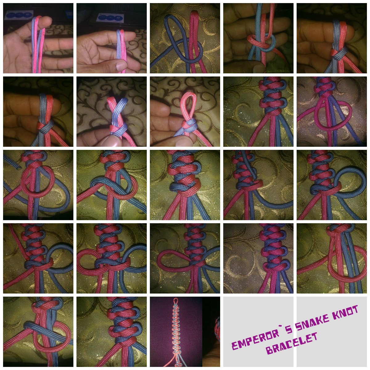 Emperor's Snake Knot Bracelet ParaCord Archive